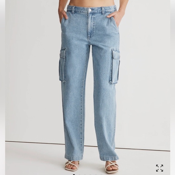 *NEW* Madewell Low Slung Cargo Jeans - Picture 1 of 16